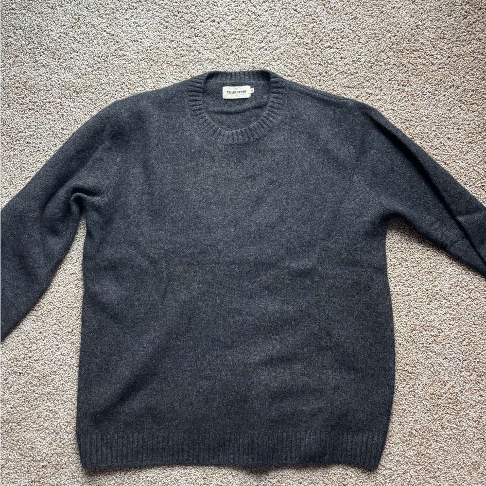 Taylor Stitch Men's Charcoal Crewneck Sweater